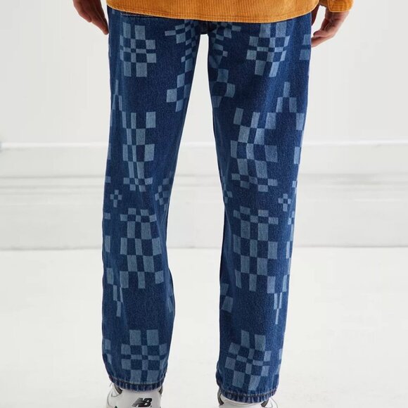 NWOT BDG Bow Fit Jean in Checkerboard Print size 31/32 - Picture 3 of 7